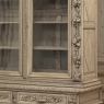 19th Century French Renaissance Hunt Stripped Oak Bookcase