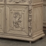 19th Century French Renaissance Hunt Stripped Oak Bookcase