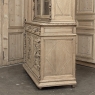 19th Century French Renaissance Hunt Stripped Oak Bookcase