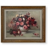Dutch Still Life of Garden Roses in an Ironstone Tureen by L. Snijders, Dated 1973