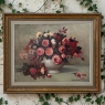 Dutch Still Life of Garden Roses in an Ironstone Tureen by L. Snijders, Dated 1973