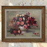 Dutch Still Life of Garden Roses in an Ironstone Tureen by L. Snijders, Dated 1973