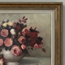 Dutch Still Life of Garden Roses in an Ironstone Tureen by L. Snijders, Dated 1973