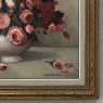 Dutch Still Life of Garden Roses in an Ironstone Tureen by L. Snijders, Dated 1973