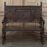 19th Century Dutch Carved Oak Renaissance Revival Bench