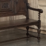 19th Century Dutch Carved Oak Renaissance Revival Bench