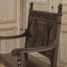 19th Century Dutch Carved Oak Renaissance Revival Bench