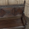 19th Century Dutch Carved Oak Renaissance Revival Bench