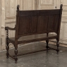 19th Century Dutch Carved Oak Renaissance Revival Bench