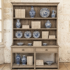 18th Century English Country Stripped Pine Dresser
