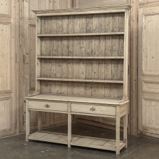 18th Century English Country Stripped Pine Dresser