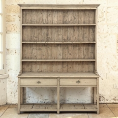 18th Century English Country Stripped Pine Dresser