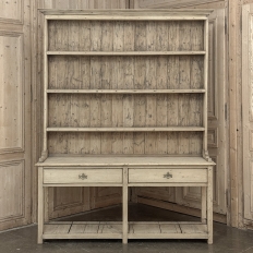 18th Century English Country Stripped Pine Dresser