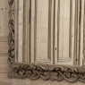 Antique French Louis XIV Baroque Stripped Hand-Carved Wood Mirror