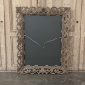 Antique French Louis XIV Baroque Stripped Hand-Carved Wood Mirror