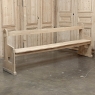19th Century Gothic Revival Stripped Oak Church Bench