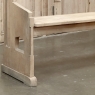 19th Century Gothic Revival Stripped Oak Church Bench