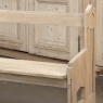 19th Century Gothic Revival Stripped Oak Church Bench