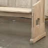 19th Century Gothic Revival Stripped Oak Church Bench