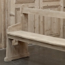 19th Century Gothic Revival Stripped Oak Church Bench