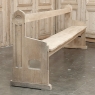 19th Century Gothic Revival Stripped Oak Church Bench