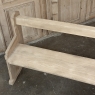 19th Century Gothic Revival Stripped Oak Church Bench