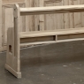 19th Century Gothic Revival Stripped Oak Church Bench