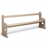 19th Century Gothic Revival Stripped Oak Church Bench