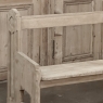 19th Century Gothic Revival Stripped Oak Church Bench