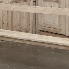 19th Century Gothic Revival Stripped Oak Church Bench