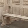 19th Century Gothic Revival Stripped Oak Church Bench