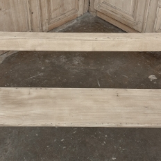 19th Century Gothic Revival Stripped Oak Church Bench