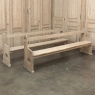 19th Century Gothic Revival Stripped Oak Church Bench