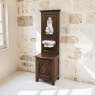 19th Century Country French Fountain with Porcelain Reservoir & Basin