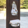 19th Century Country French Fountain with Porcelain Reservoir & Basin