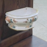 19th Century Country French Fountain with Porcelain Reservoir & Basin