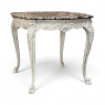 19th Century French Regence Painted Marble Top Table