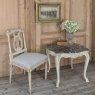 19th Century French Regence Painted Marble Top Table