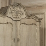 18th Century Dutch Baroque Stripped Oak Linen Press