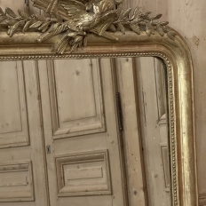 19th Century French Louis XVI Giltwood Mirror with Lovebirds