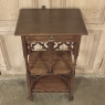 19th Century French Walnut Gothic Pedestal ~ Etagere End Table