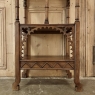 19th Century French Walnut Gothic Pedestal ~ Etagere End Table