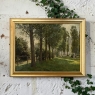 Antique Belgian Oil on Canvas Painting “Cows Grazing” by Xavier Wurth (1869-1933)