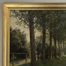 Antique Belgian Oil on Canvas Painting “Cows Grazing” by Xavier Wurth (1869-1933)