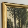 Antique Belgian Oil on Canvas Painting “Cows Grazing” by Xavier Wurth (1869-1933)