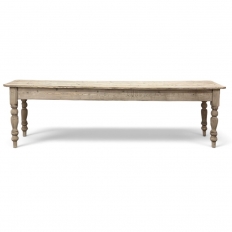 19th Century Stripped English Pine Dining Table