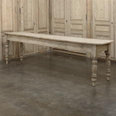 19th Century Stripped English Pine Dining Table