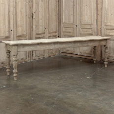 19th Century Stripped English Pine Dining Table