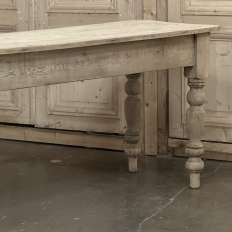 19th Century Stripped English Pine Dining Table
