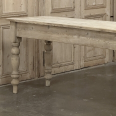 19th Century Stripped English Pine Dining Table